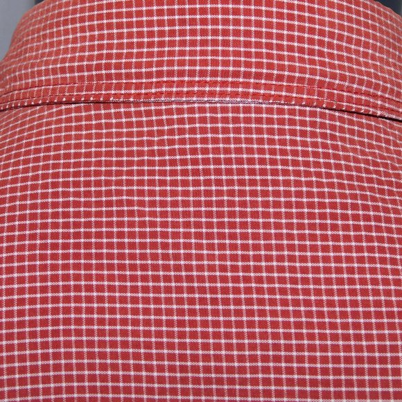 The North Face Mens M Red White Plaid Check Button Front short sleeve Shirt - Picture 9 of 10